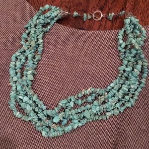 Faux Turquoise Necklace